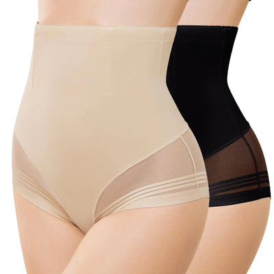 FVACPJ Ropa interior moldeadora con control de abdomen - Bragas moldeadoras de cintura alta, calzones moldeadores de compresión, faja pantalón