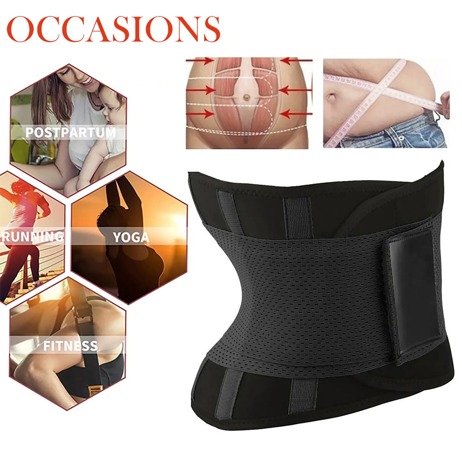 Women's Elastic Waist Trainer Corset Shapewear Top