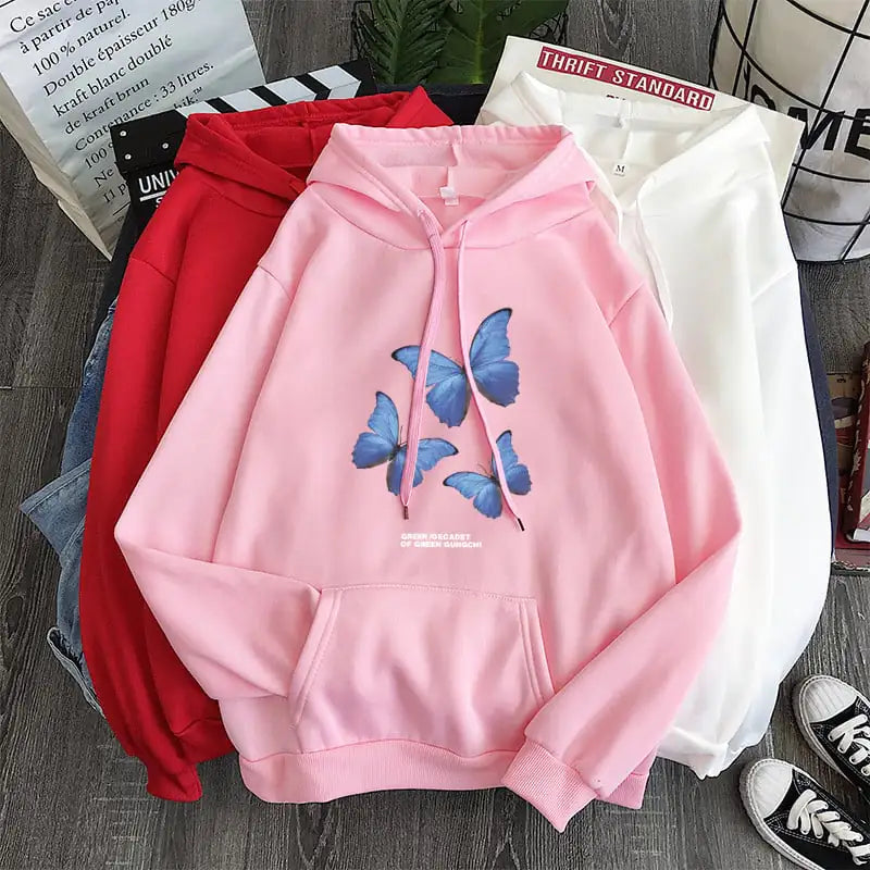 Sudaderas con capucha holgadas de terciopelo plus para hombres y mujeres