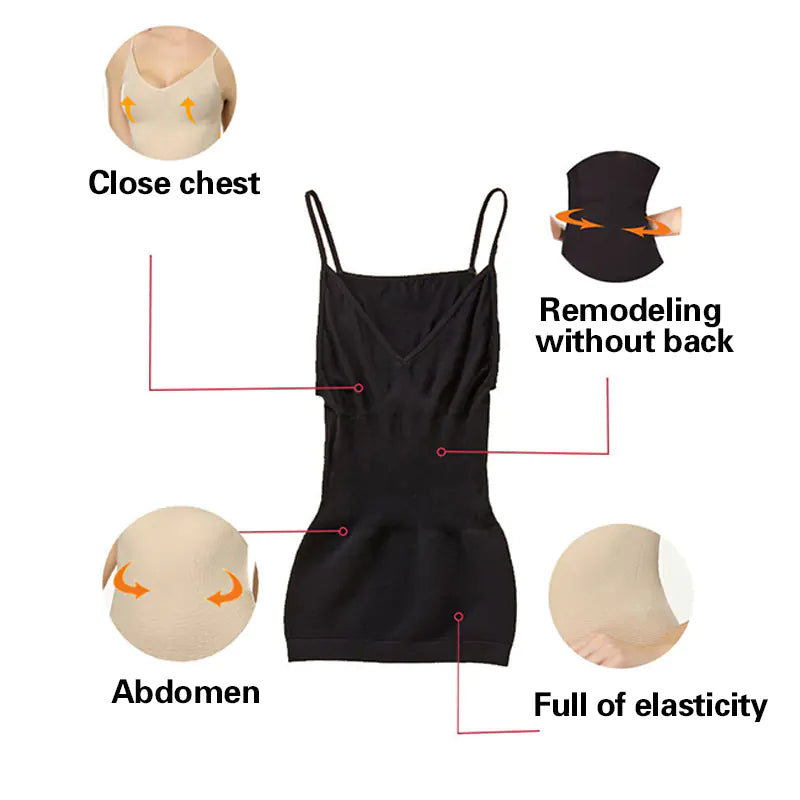 Maillot de corps gainant en mousse à mémoire de forme pour femmes