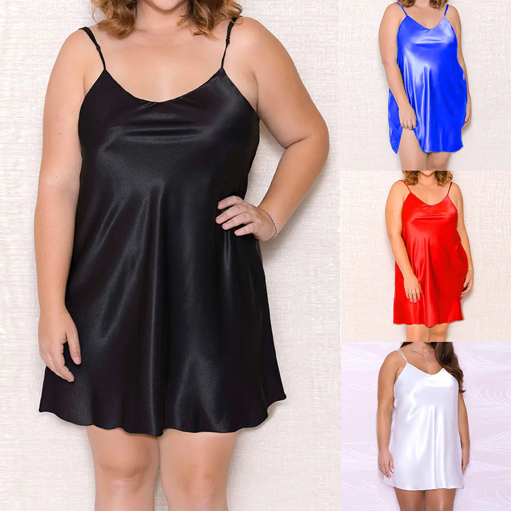 Fashionable Silk Lingerie Nightwear for Women (S-5L)