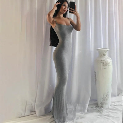 Vestido de faja para mujer, mono, corsé que levanta la barriga, con entrepierna abierta, tirantes, falda larga ajustada, vestido body con almohadillas para el pecho