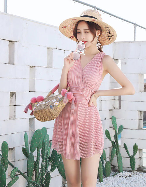 Load image into Gallery viewer, One-Piece Skirted Swimwear and Swim Suits
