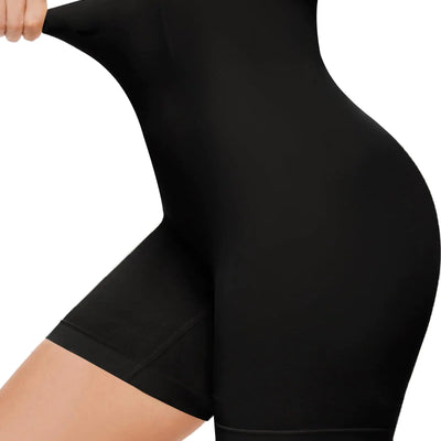 Pantalones cortos moldeadores Damonent de control de abdomen, de cintura alta, para mujer, fajas sin costuras, pantalones cortos moldeadores de muslos (negro 3XL)
