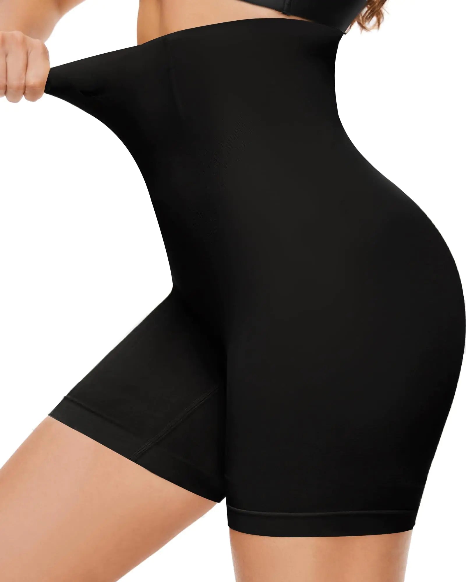 Pantalones cortos moldeadores Damonent de control de abdomen, de cintura alta, para mujer, fajas sin costuras, pantalones cortos moldeadores de muslos (negro 3XL)