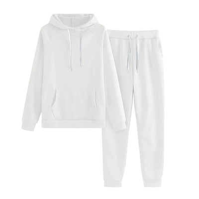 JMMSlmax Women Sweatsuits Two Piece Unisex Outfits Hoodieds Pullover Sweatshirt Jogging Pants Tracksuit Set Pants Loungewear