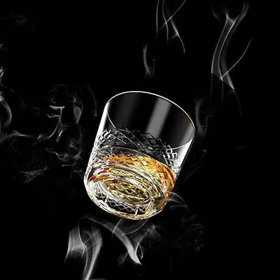 LEMONSODA Crystal Cut Old Fashioned Whiskey Glasses - With Premium Gift Box - 10oz Premium Lead-Free Crystal Glass Tumbler For Drinking Bourbon Scotch Cognac - Housewarming Gifts (Fresh - Set of 6)