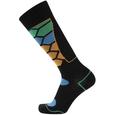 SuMade Unisex Waterproof Socks Womens Mens Moisture Wicking Athletic Neoprene Socks Outdoor Knee High Boots Socks for Hiking Trekking Backpacking Wading Socks 1 Pair (Black Medium)