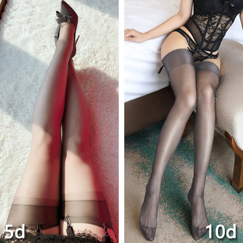 Ultra-thin Retro Suspender Stockings Set