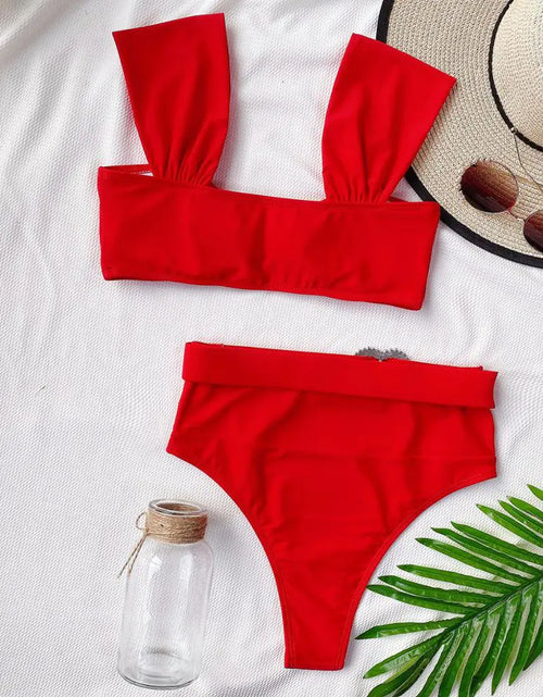 Load image into Gallery viewer, 2020 New Women&#39;s Solid Color Heart Bikini Swimwear
