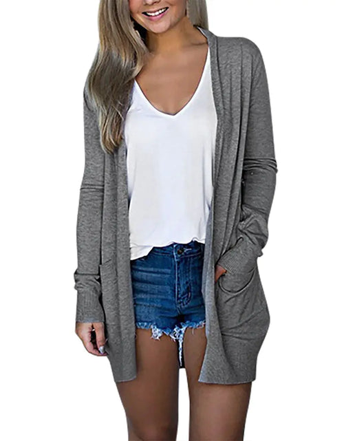 Load image into Gallery viewer, Cardigan Jackets with Pockets
