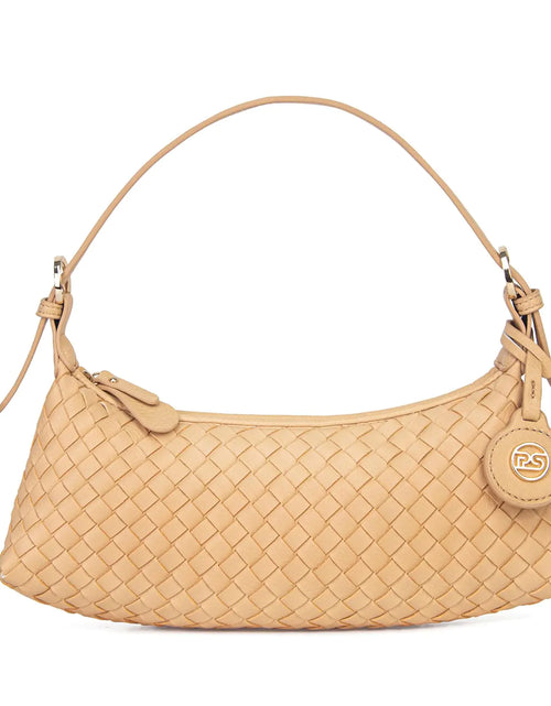 Load image into Gallery viewer, PS PETITE SIMONE Shoulder Bag Mini Purse for Women Judy Small Clutch Vegan Leather Woven Handbag with Adjustable Strap
