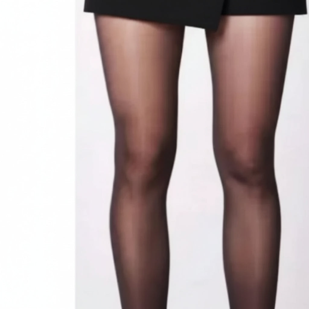 Summer Sheer Ribbon Letter Flocked Stockings