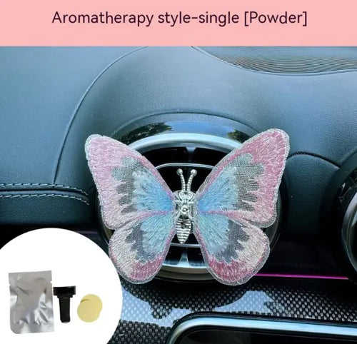 Load image into Gallery viewer, Moving Embroidery Butterfly Car Accessories
