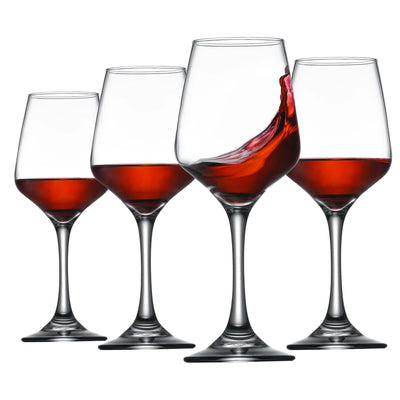 ziixon Wine Glass Red Wine Glasses Stemware Wine Glasses Set for Wine Tasting Wedding Gift Anniversary Christmas Birthday (Set of 413 Oz)