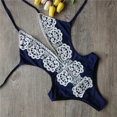 Popular Bikini Swimwear with Lace Detail (Export)