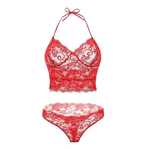 Charger l'image dans la visionneuse de galerie, Ensemble de lingerie et de vêtements de nuit en dentelle

