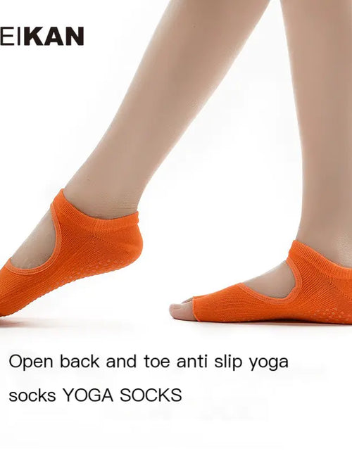 Load image into Gallery viewer, Toe Yoga Socks, Non-Slip Floor Socks
