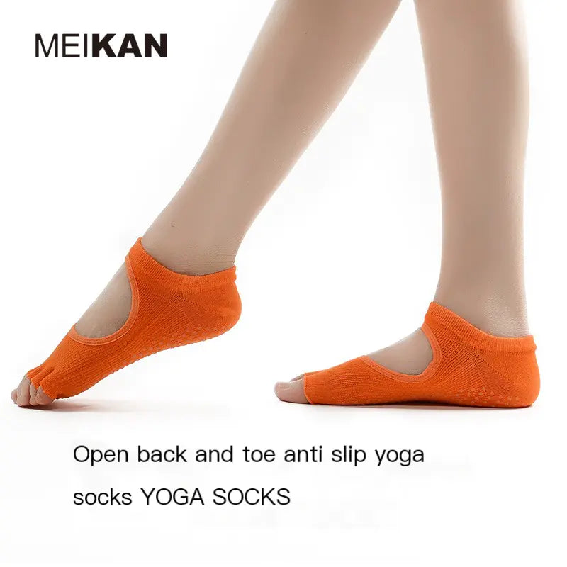 Toe Yoga Socks, Non-Slip Floor Socks
