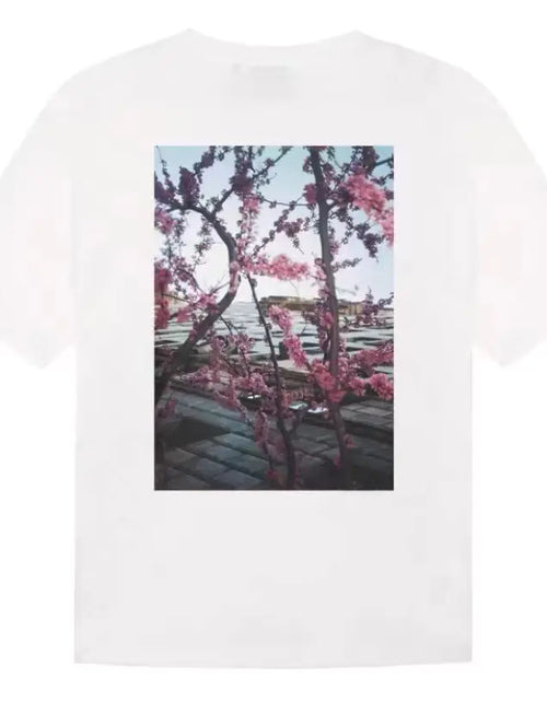 Load image into Gallery viewer, Double Line Floral Print Couple Graphic T-Shirts
