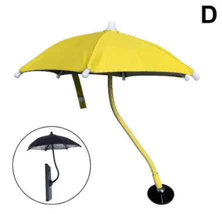 Parasol magnético para teléfono móvil con mango suave de metal giratorio 360° – Ajuste universal, fijación magnética, 24cm, varios colores
