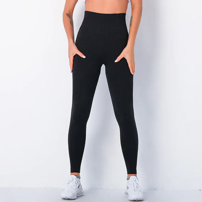Peach Hip Shaping Running Sports Leggings