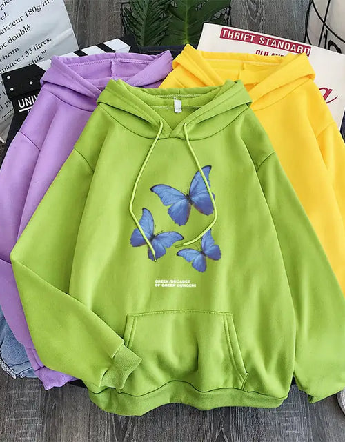 Cargar imagen en el visor de la galería, Sudaderas con capucha holgadas de terciopelo plus para hombres y mujeres
