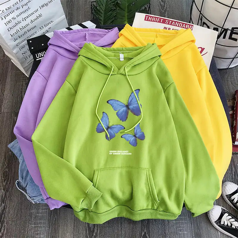 Sudaderas con capucha holgadas de terciopelo plus para hombres y mujeres