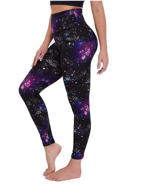 Load image into Gallery viewer, Printed Women&#39;s Yoga Fitness Running Tights
