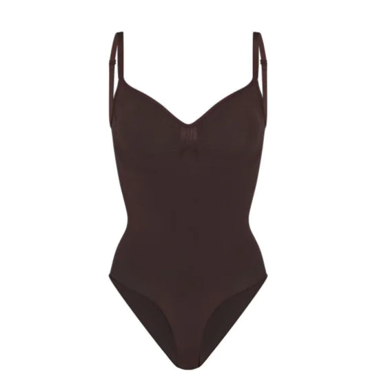 High Elastic Seamless Shapewear Jumpsuit with Sling and Open Back