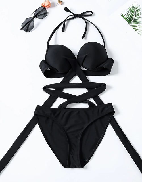 Load image into Gallery viewer, 2023 Women&#39;s Color Block Bikini Swimwear (Wholesale)
