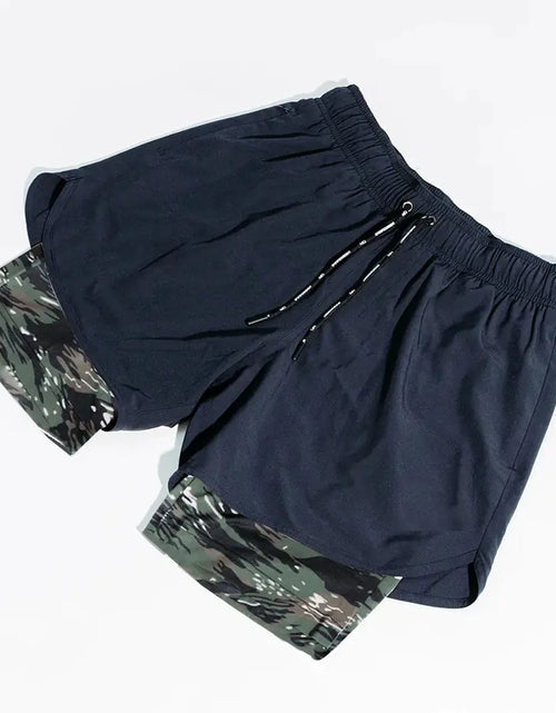 Load image into Gallery viewer, Double Layer Gym Pants with Loose Zip Pockets
