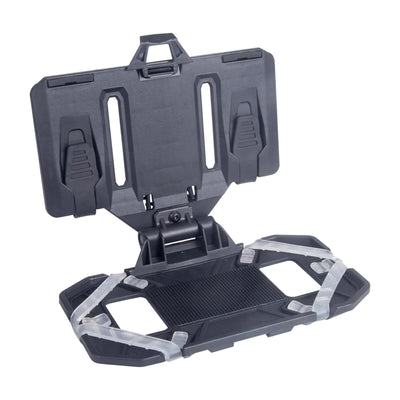 Soporte para teléfono de chaleco MOLLE Soporte de teléfono para pecho Accesorio de chaleco táctico, tablero de navegación plegable para teléfono Accesorio universal de montaje de teléfono para pecho para pantallas de 4.7"-6.7"