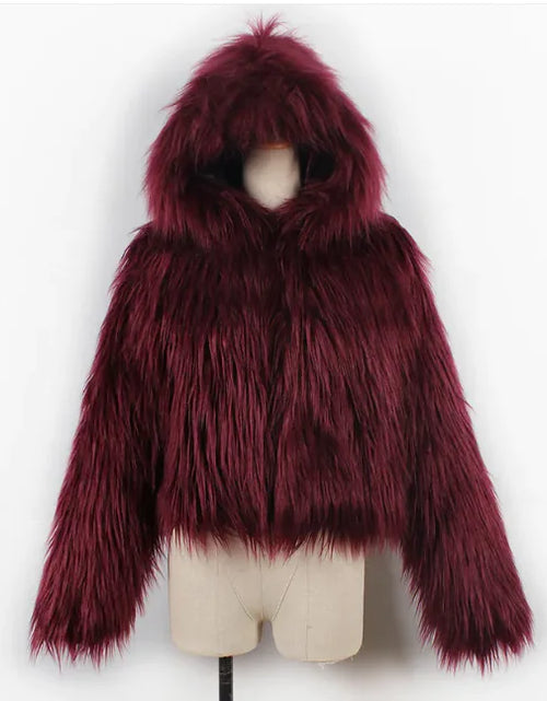 Load image into Gallery viewer, Wool &amp; Faux Fur Jacket
