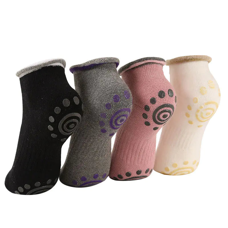 Chaussettes de yoga, Chaussettes d'intérieur, Chaussettes antidérapantes