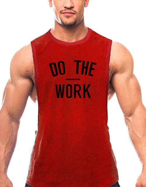 Load image into Gallery viewer, Breathable Casual Polyester Men&#39;s Gym Vest
