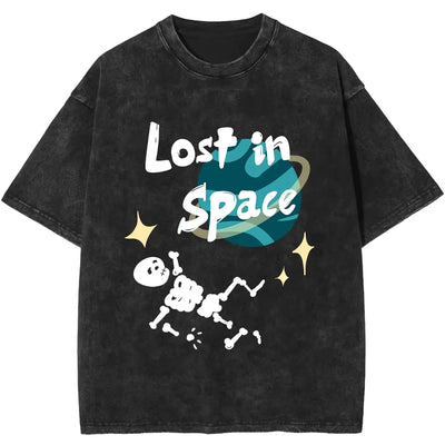 SHINGOKENSOU Mens Oversized T Shirts Cotton Heavyweight Graffiti Hip Hop Style Streetwear Tee Shirt Unisex Printed Tshirts SkeletonsM