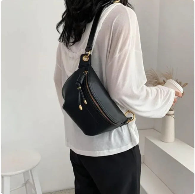 Trendy Textured Women's Crossbody Chest Bag