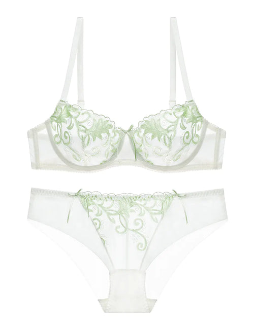 Load image into Gallery viewer, European Fashion Lingerie, Ultra-Thin Embroidered Bra Set
