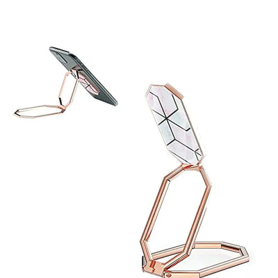 Soporte de Anillo para TeléfonoSoporte de Anillo Plegable para Teléfono Soporte Metálico Giratorio 360° Agarre Trasero Soporte de Anillo para Teléfono Celular de Mármol Soporte de Aleación para Teléfonos Móviles Smartphones