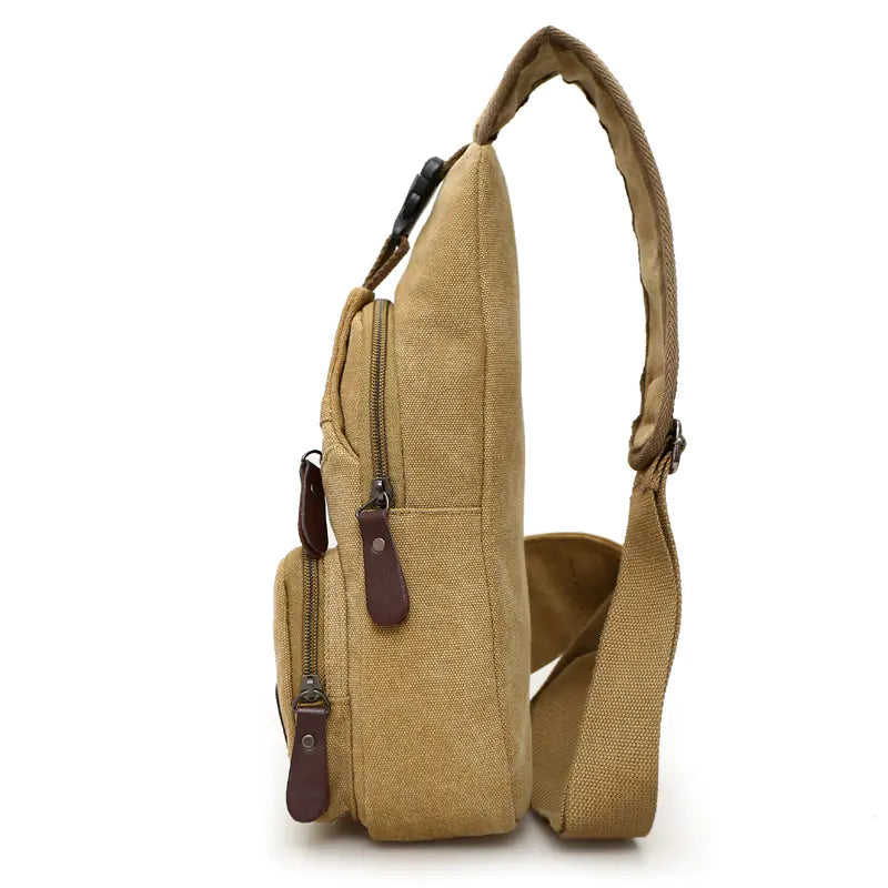 Canvas Crossbody Bag for Men - Trendy Chest Bag