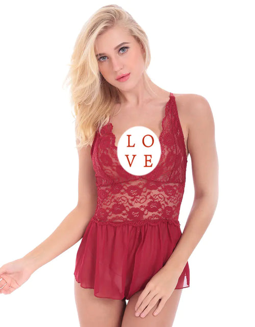 Load image into Gallery viewer, Plus Size Women's Lace Bodysuit Lingerie Wholesale
