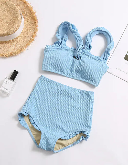 Load image into Gallery viewer, Korean Style High Waist Bikini Swimwear for Women
