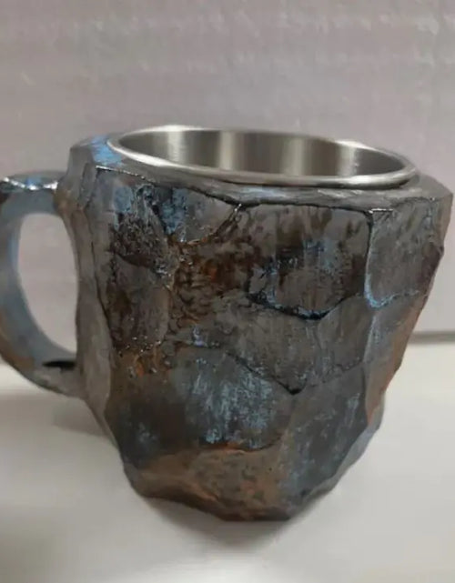 Charger l'image dans la visionneuse de galerie, Tasses à café en résine 400 ml avec poignées en forme de cristal minéral, élégantes tasses imitation cristal minéral pour la maison, le bureau, cadeau de Noël, gadgets de cuisine
