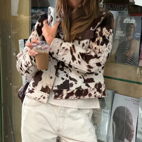 Load image into Gallery viewer, Artisan Cut Short Denim Jacket
