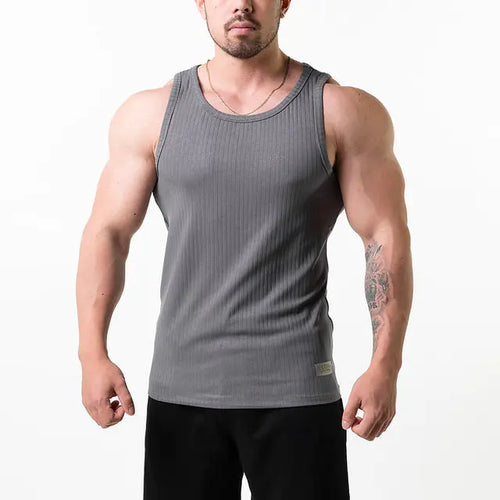 Load image into Gallery viewer, Cotton Men&#39;s Vest for Fashion Gym Exercise
