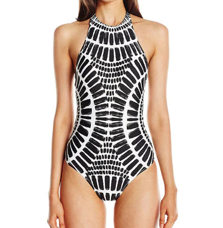 Load image into Gallery viewer, Women&#39;s Floral Print Halter Bikini Swimwear
