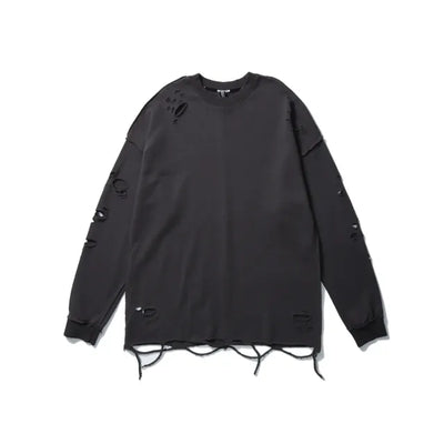 Long Sleeve Ripped Sweaters for Men and Women, Grunge Style