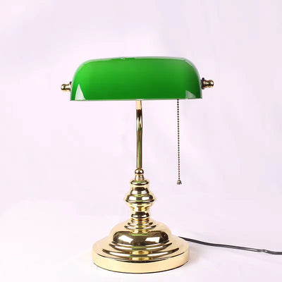 Vintage Bank Table Lamp, Decorative Table Lamp