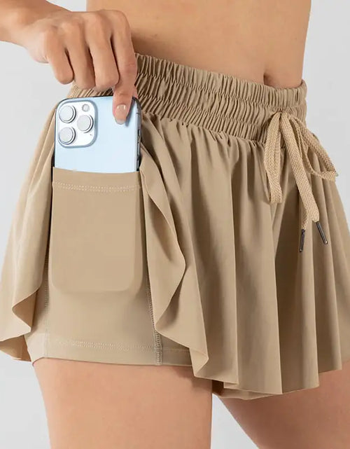 Load image into Gallery viewer, Yoga Running Fitness Tennis Culottes Outfit
